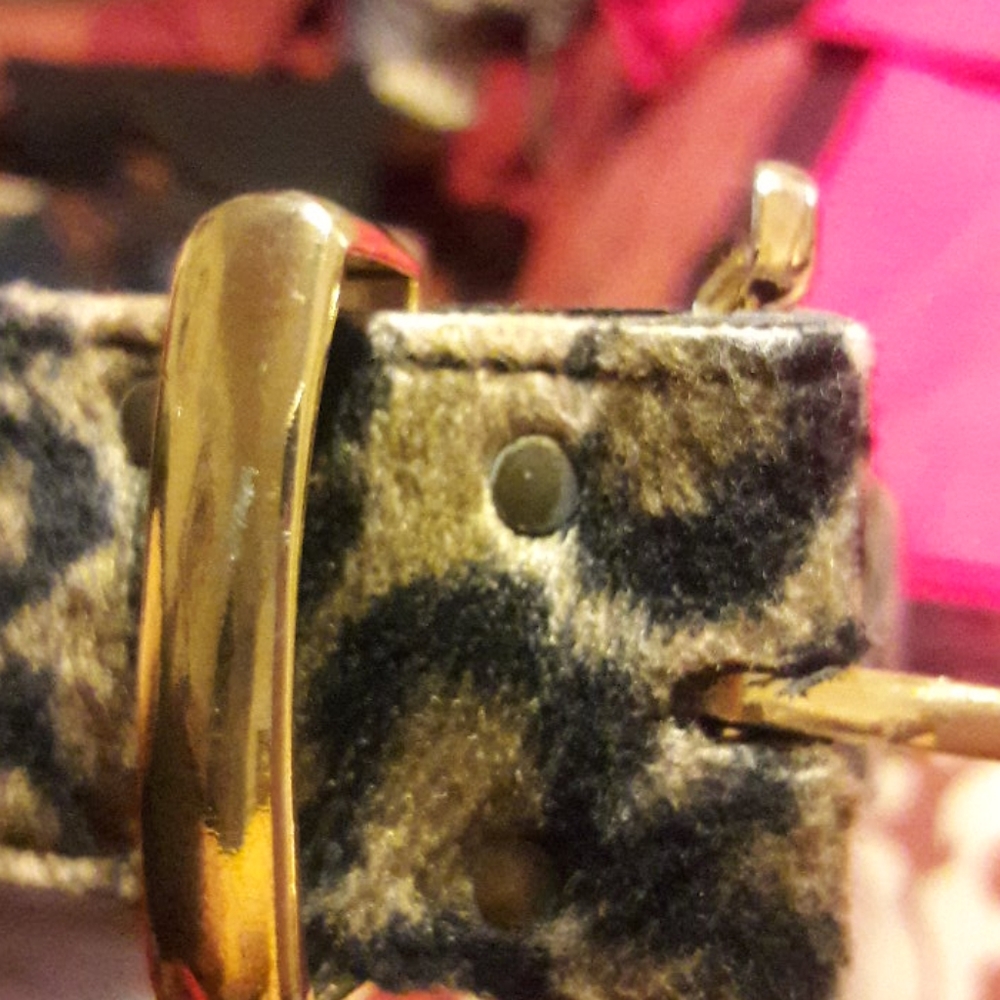 Animal print belt